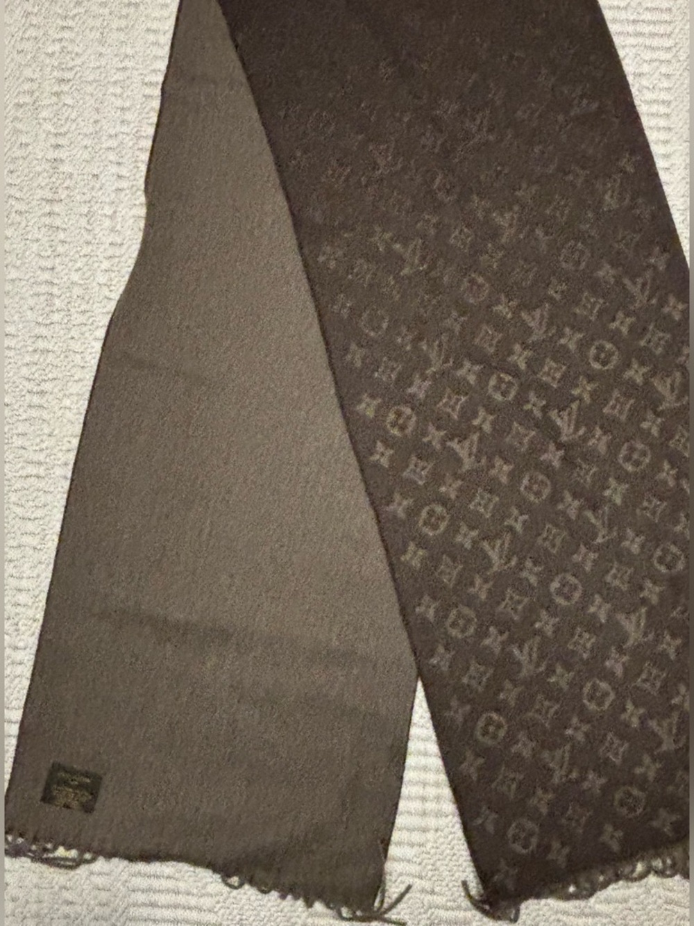 Louis Vuitton Brown Monogram Scarf
